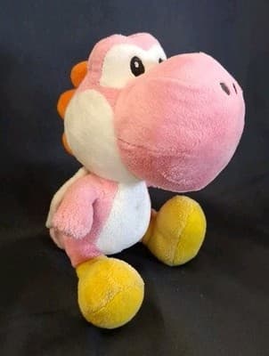 Super Mario Pink Yoshi Plush 8" Stuffed Animal Nintendo