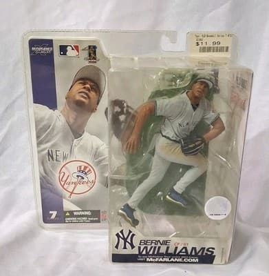 2003 McFarlane MLB Series 7 Bernie Williams New York Yankees Grey Jersey New