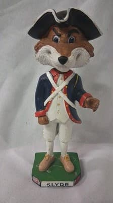 SLYDE the FOX New England Revs Revolution SGA MLS Mascot Bobblehead No Flag Pole