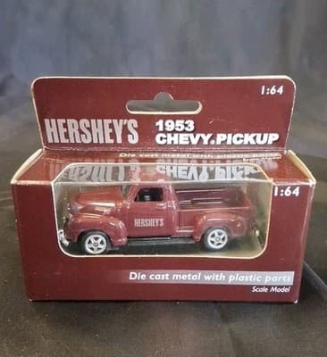 Hershey's 1953 Chevrolet Pick Up Truck 1:64 Brown Welly Die Cast Souvenir