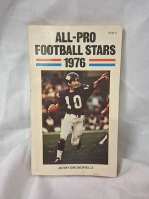 Vintage 1976 All-Pro Football Stars - Paperback By Jerry Brondfield