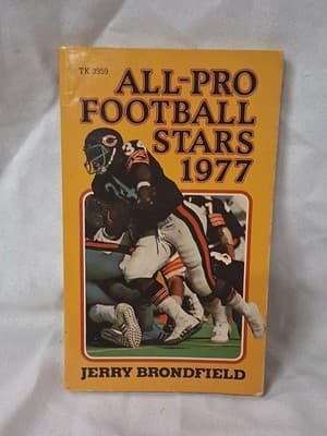 ALL-PRO FOOTBALL STARS 1977 by Jerry Brondfield (1977, Scholastic) PB Book