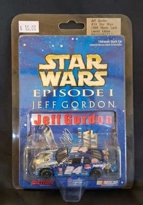 JEFF GORDON 1999 Action 1:64 Scale Car - Star Wars Episode One - Sealed