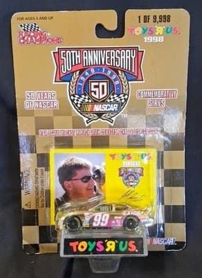 Jeff Burton #99 Exide Ford Racing Champions 50th Anniversary Gold 1998 1:64