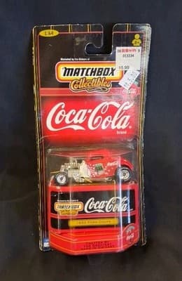 NEW Vintage 1998 Matchbox Collectibles Coca-Cola 1933 Ford Coupe Die-cast NASCAR