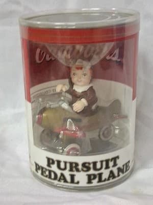 1997 Campbells Soup Kids - Pursuit Pedal Plane - Die Cast Metal Collector Ed.