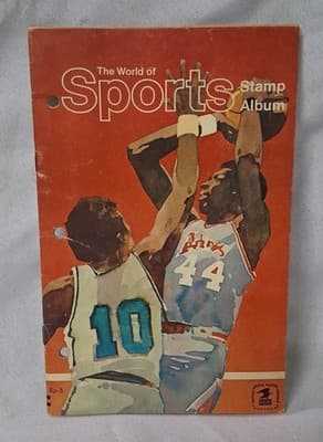 1974 The World of Sports Stamp Album with Stamps
