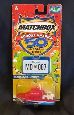 Matchbox Across America 50th Birthday series Maryland Crabbing Boat New