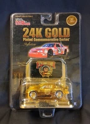 Racing Champions 24k Gold Played Commemorative Series 1:64 Diecast Car 1/9998