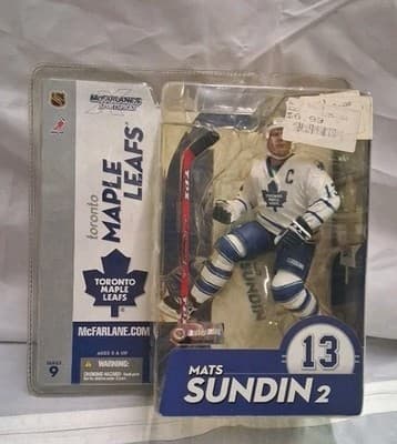Mats Sundin McFarlane 2004 Series 9 Figure White Jersey Toronto Maple Leafs NHL