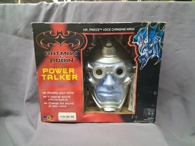 NEW SEALED 1997 BATMAN & ROBIN POWER TALKER MR FREEZE VOICE CHANGING MASK RARE!!