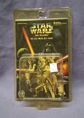 STAR WARS - Luke Skywalker Die Cast Metal Key Chain unopened