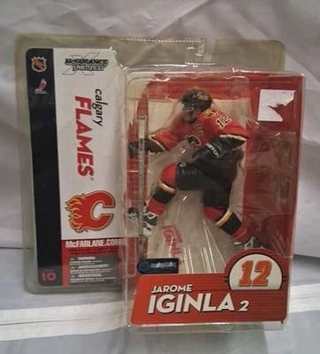 MCFARLANE NHL 10 JAROME IGINLA CALGARY FLAMES RED JERSEY