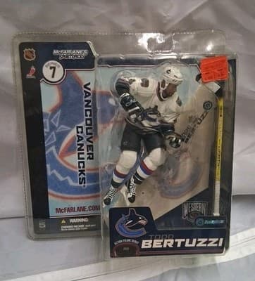McFarlane Series 7 NHL Todd Bertuzzi Canucks White Jersey Action Figure