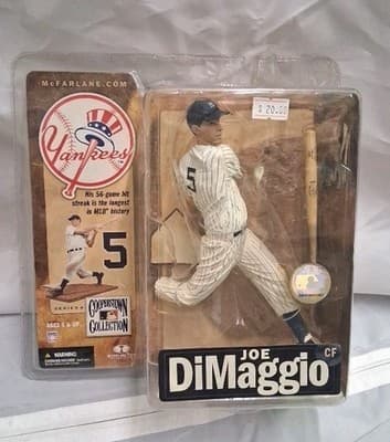McFarlane Joe DiMaggio Yankees Action Figure Cooperstown Collection Series 4