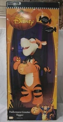 Tigger Halloween Greeter Gemmy 2008 26" Vampire Disney Winnie the Pooh With Box