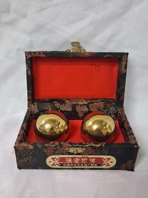 Chinese Health Chrome Exercise Stress Baoding Balls Relaxation Therapy In Case