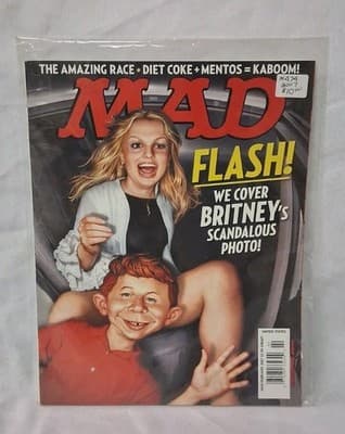 Feb 2007 Mad Magazine #474, BRITNEY'S Scandalous Photo