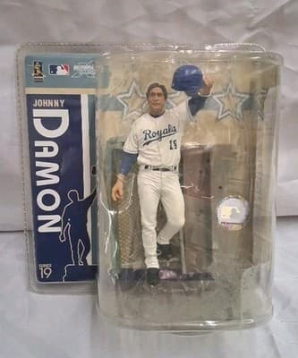 McFARLANE JOHNNY DAMON KANSAS CITY ROYALS SERIES 19 FIGURE MLB BASEBALL MIB