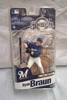 2011 #8 Ryan Braun Milwaukee Brewers McFarlane Elite Figurine & Base New