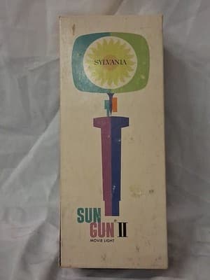 Sylvania Sun Gun II Model SG-55 Movie Light In Original Box W Manual Untested