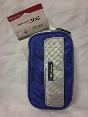 PowerA Gametrek Nintendo 3DS Case Blue / Silver Holds System and 3 x Game Cards