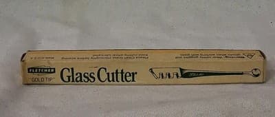 Fletcher Terry Gold Tip Glass Cutter VINTAGE With Original Box