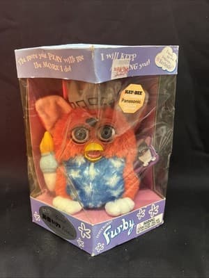 Vintage 1999 FURBY KB Toys Special Limited Edition Statue of Liberty Box Issues