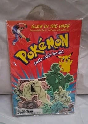 Pokemon Glow In Dark Starter Pack 16 Pieces Decor Nintendo 1999 intermediate