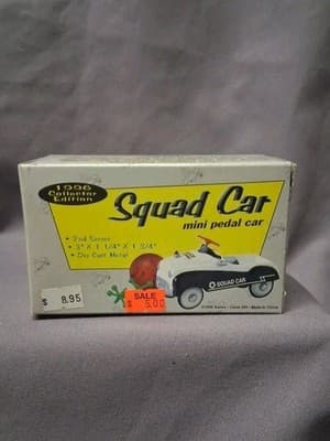 XONEX SQUAD CAR MINI PEDAL CAR 2ND SERIES 1996 COLLECTOR EDITION