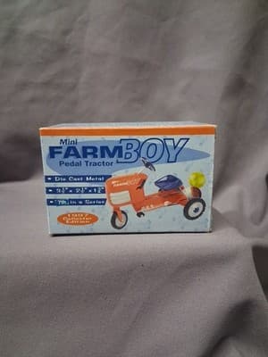 Vintage XONEX Mini Farm Boy Pedal Tractor 1997 Diecast Collector Edition