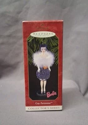 Hallmark Keepsake Ornament Barbie Gay Parisienne 1999