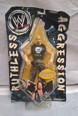 WWE WWF JAKKS Pacific 2004 Ruthless Aggression Stone Cold Steve Austin FIGURE
