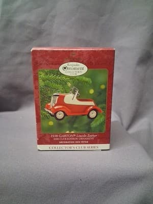 Hallmark Keepsake Ornament 1938 Garton Lincoln Zephyr 2000 Club Edition