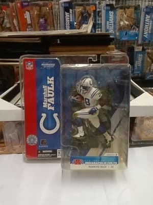 Vintage McFarlane NFL Series 7 COLT Marshall Faulk WHITE Variant Figure HTF NIP