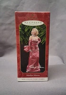 Vintage Christmas 1997 Marilyn Monroe Hallmark Keepsake Ornament with Box