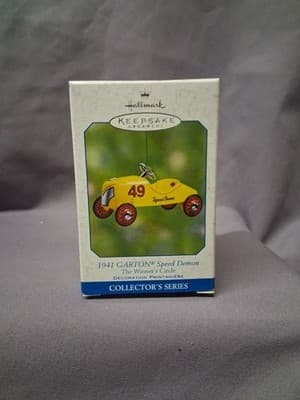 VINTAGE 2002 HALLMARK KEEPSAKE ORNAMENT 1941 GARTON SPEED DEMON #4 IN SERIES