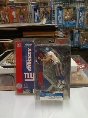 NIB JEREMY SHOCKEY NEW YORK GIANTS MCFARLANE ACTION FIGURE SERIES 7 WHITE JERSEY