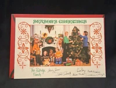 Seasons Greetings Card From The Patridge Family Christmas Card with Envelope