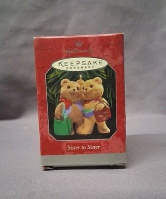 1998 Hallmark Christmas Holiday Keepsake Ornament To My Sister Sharon Pike