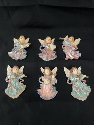 vintage angel's magnetic Decor. hand painted, magnetic Backs 