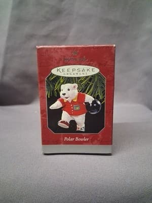 HALLMARK KEEPSAKE POLAR BOWLER ORNAMENT WITH BOX