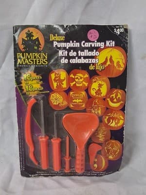 Pumpkin Masters Halloween Pumpkin Carving Kit Tools 12 Patterns 18 Pieces Kit