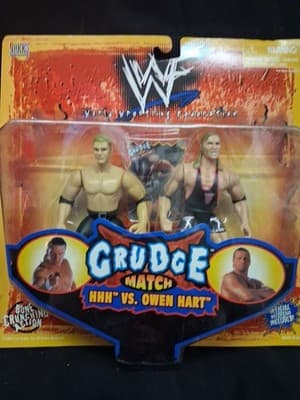 WWF Grudge Match HHH VS. OWEN HART Action Figures Jakks Pacific Wrestling NIB