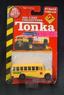 Tonka Maisto School Bus # 18 of 50 Vehicles "Tonka Community School"