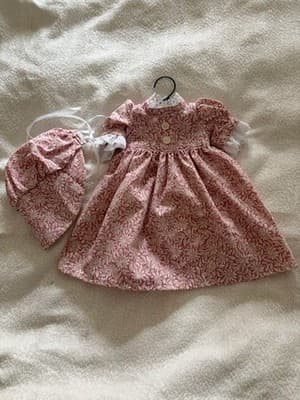 Beautiful Handmade Doll Dress For 18" American Girl Doll Colonial Dress Style