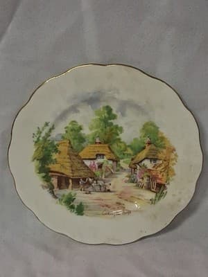 Sandland Ware Cockington Forge Ceramic Plate Staffordshire England