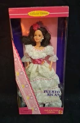 New Mattel 16754 Puerto Rican Barbie Dolls Of The World Collector Edition