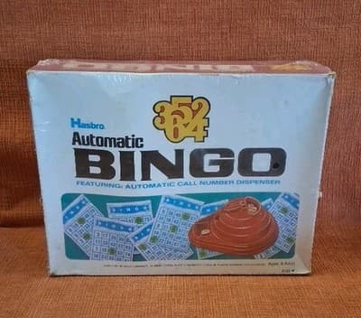 SEALED 1975 HASBRO AUTOMATIC BINGO GAME Vtg Very RARE Pawtucket RI New In Box