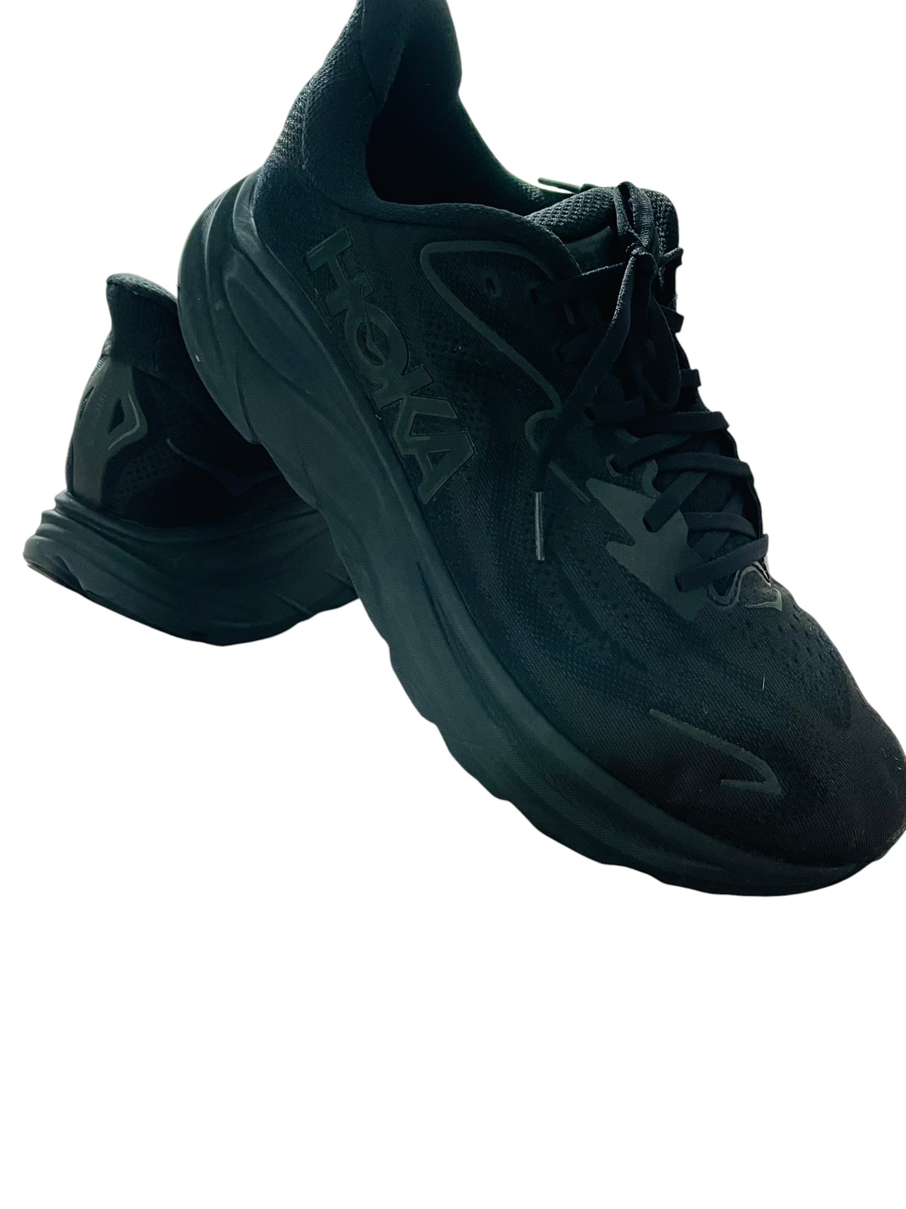 Hoka Men’s Clifton 10 Black ON Black Athletic Shoe/Sneaker